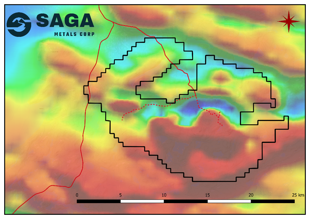 Regional residual magnetics of the Radar property. Newfoundland & Labrador geophysics.