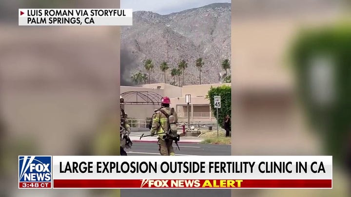 Large explosion occurs outside Palm Springs fertility clinic